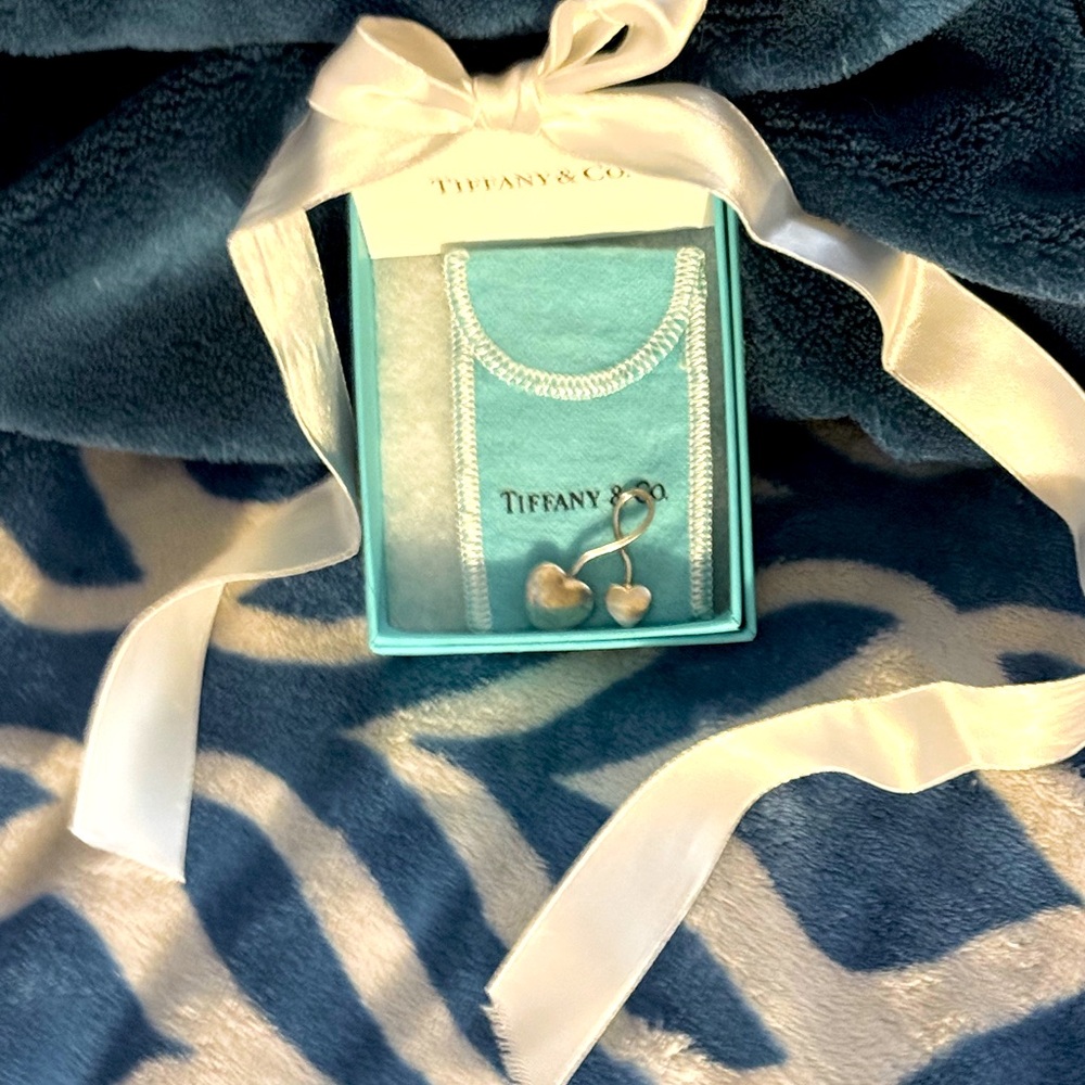 Vintage Tiffany Sterling Double Puffy Heart Open Slide Pendant ONLY 1 FOR SALE - Picture 14 of 14
